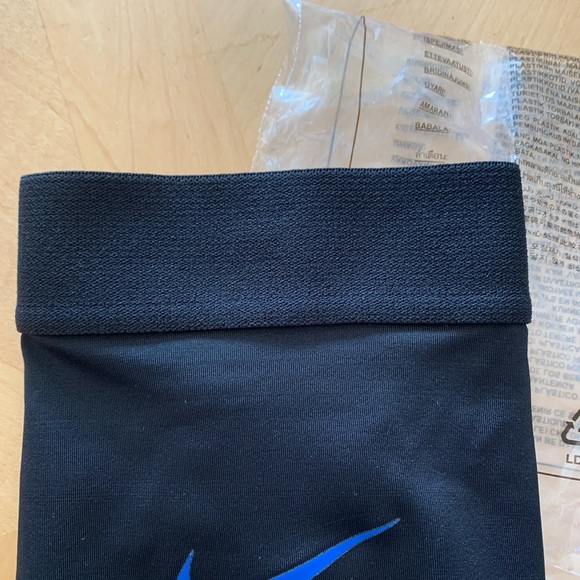 Nike Black Compression Sleeves with Blue and Red Swoosh - Picture 7 of 11